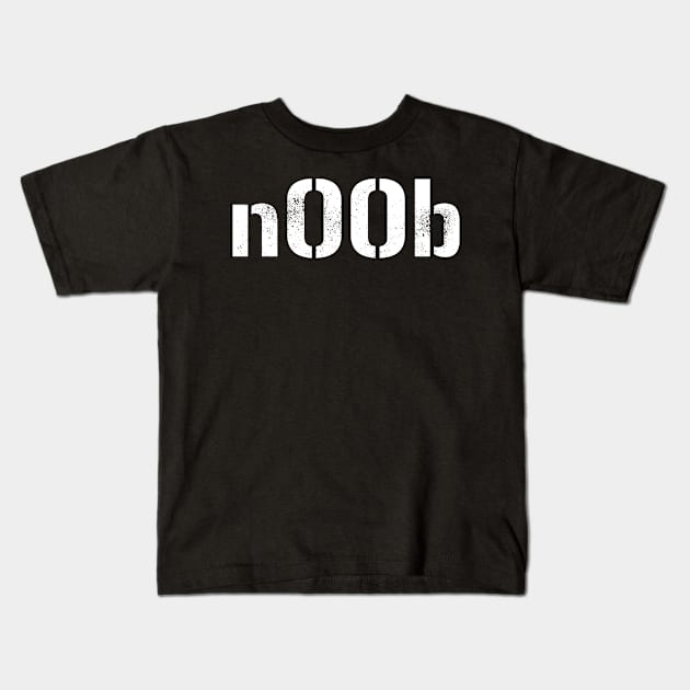 Noob n00b Player Gift Tryhard Gamer Kids T-Shirt by Alex21